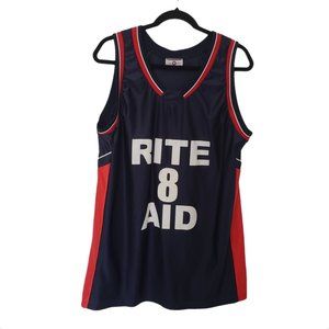 Teamwork Athletic Apparel Tank Mens Rite 8 Aid Red White Blue Size X-LG/46-48